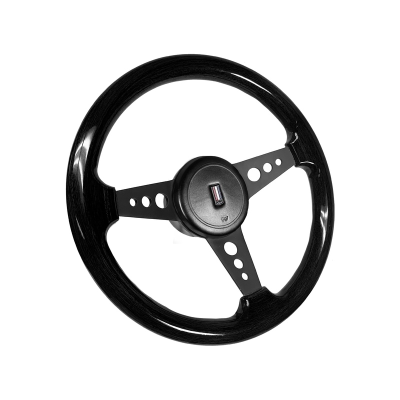 1982-89 Camaro Steering Wheel Kit | Black Wood | OE Horn Button