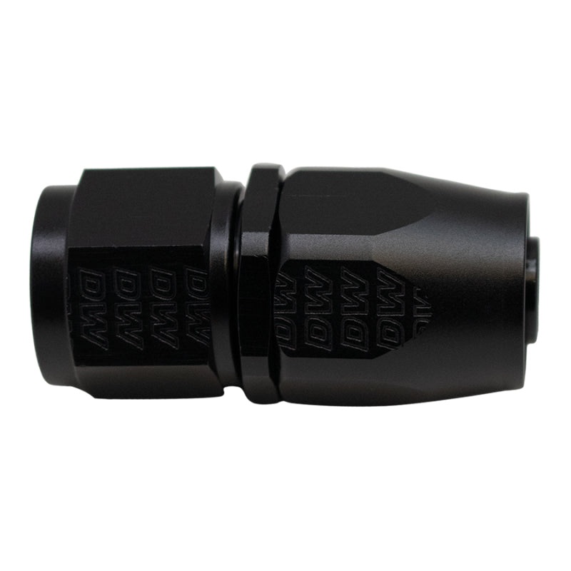 DeatschWerks 10AN Female Swivel Straight Hose End CPE – Anodized Matte Black