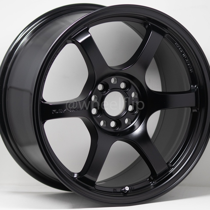 Gram Lights 57DR 17×9 +12 5×114.3 Semi Gloss Black (SET)