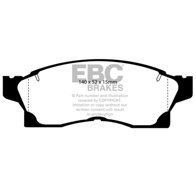 EBC 91-92 Toyota MR2 2.0 Turbo Yellowstuff Front Brake Pads