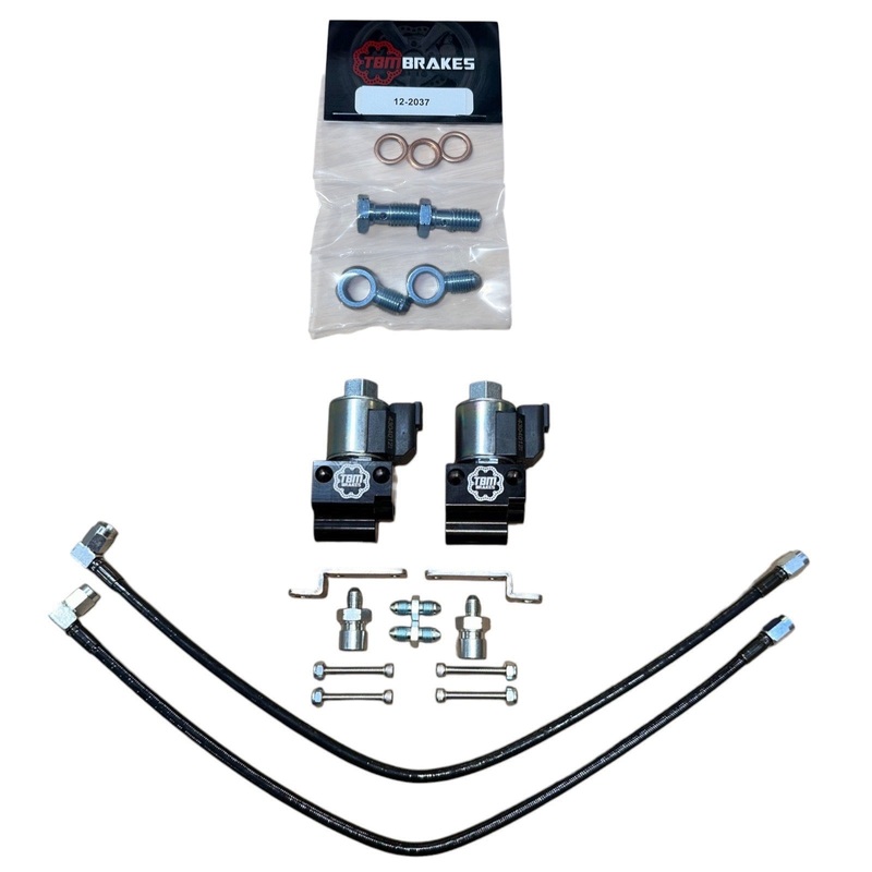 2015-24 S550/S650 Mustang Stock Brakes Dual Line Lock Kit w/ Brackets