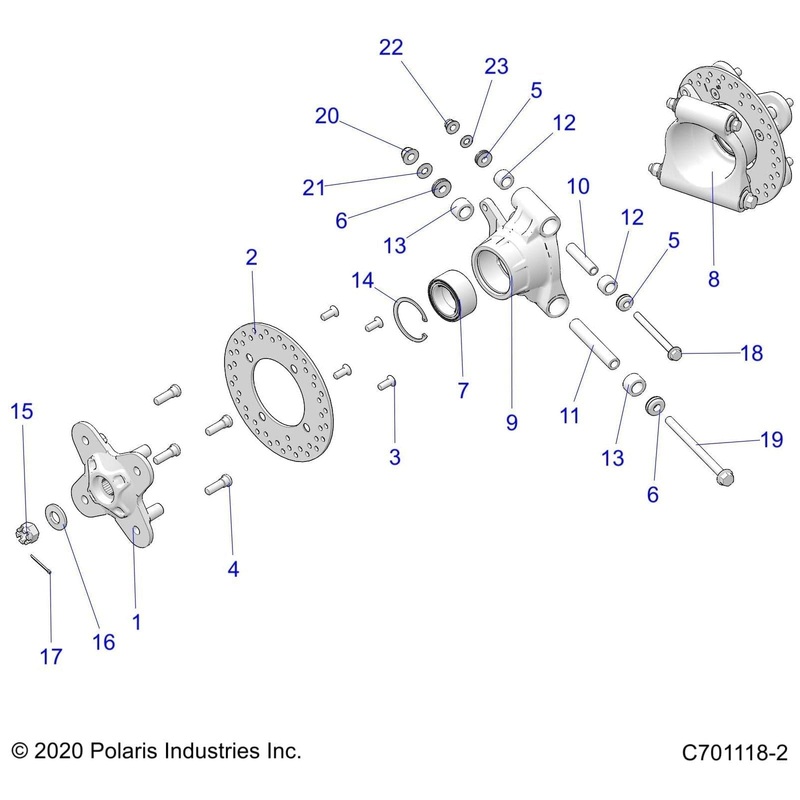 Wheel Bearing Carrier, Left by Polaris