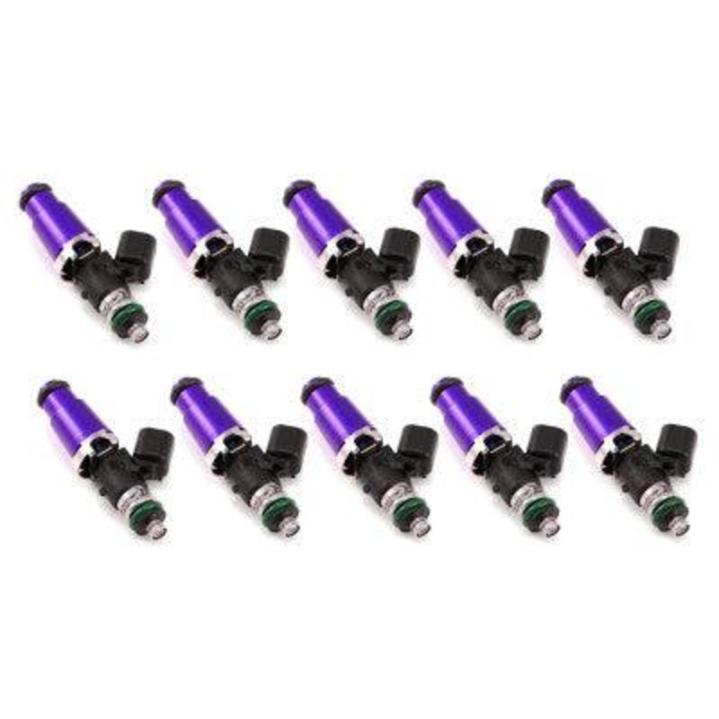 Injector Dynamics ID1700-XDS, for Huracan application. Standard (no adaptor), 14mm lower o-ring. Set of 10.