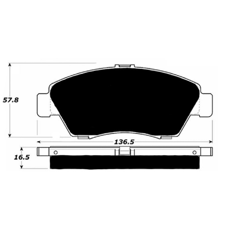 Porterfield Brake Pads for 2012 HONDA CIVIC Sedan Hybrid