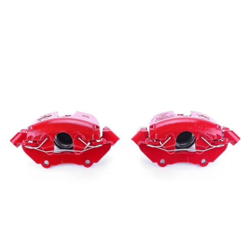Power Stop 2004 Mazda 3 Front Red Calipers w/Brackets – Pair