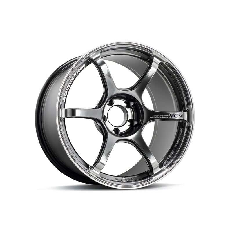 Advan RG-4 18×8 +45 5-120 Racing Hyper Black & Ring Wheel