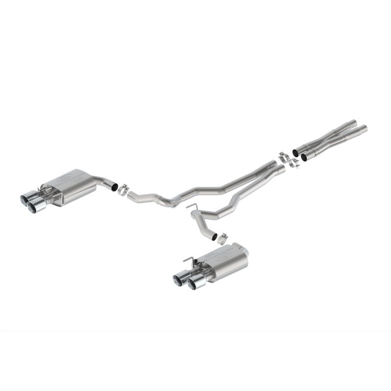 Ford Racing 2024 Mustang 5.0L Extreme Active Cat-Back Exhaust System – Chrome Tips