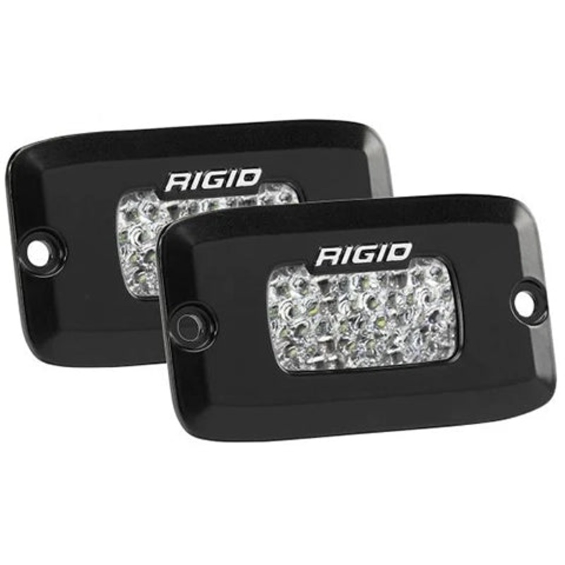 Rigid Industries Rigid SR-M Back Up Light Kit – Flood Diffused / Flush / Pair (RIG980013)