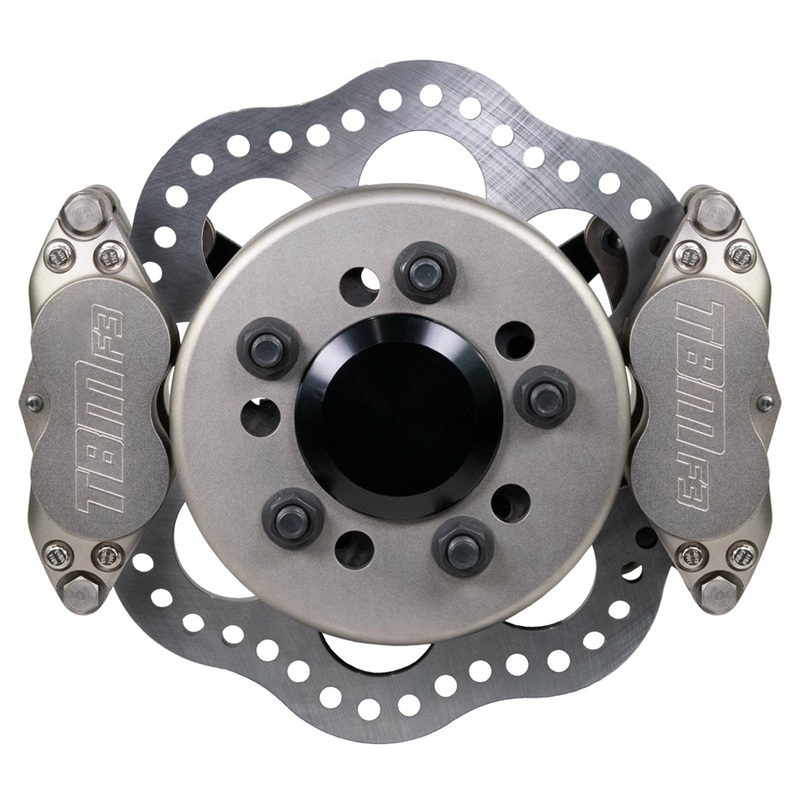 TBM Rear Dual Caliper Drag Brake Kit Symmetrical w/ 3.150 Housing Ends