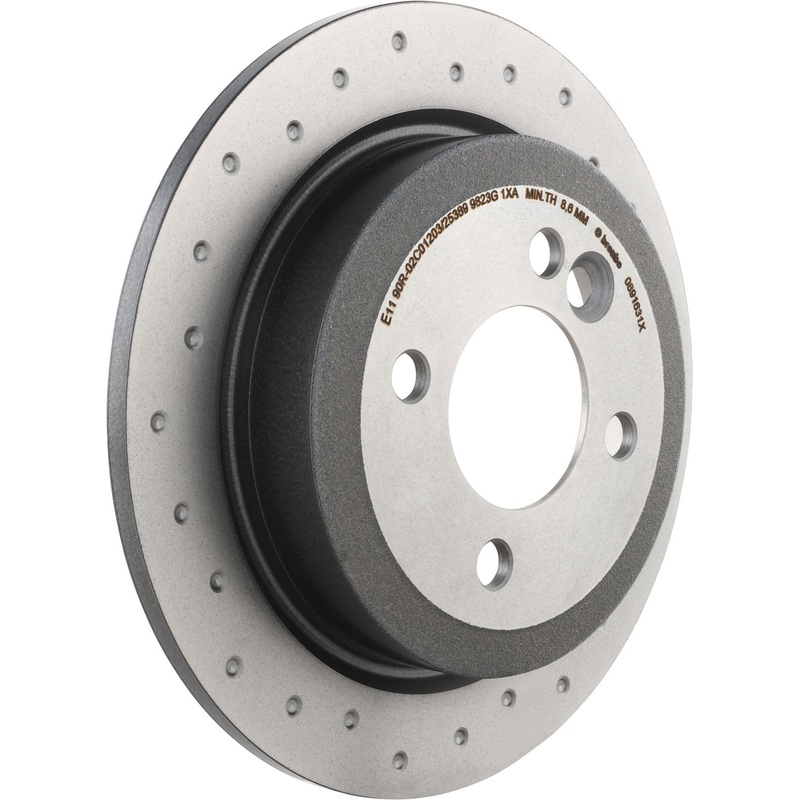 XTRA Drilled Rear Disc Brake Rotor – 08.9163.1X