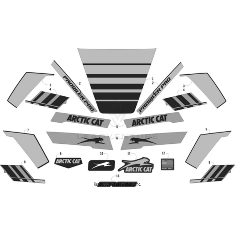 Cargo Box Decal – Side – Rear – Right by Arctic Cat