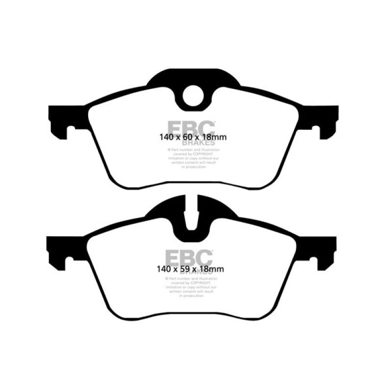 EBC 02-03 Mini Hardtop 1.6 Yellowstuff Front Brake Pads