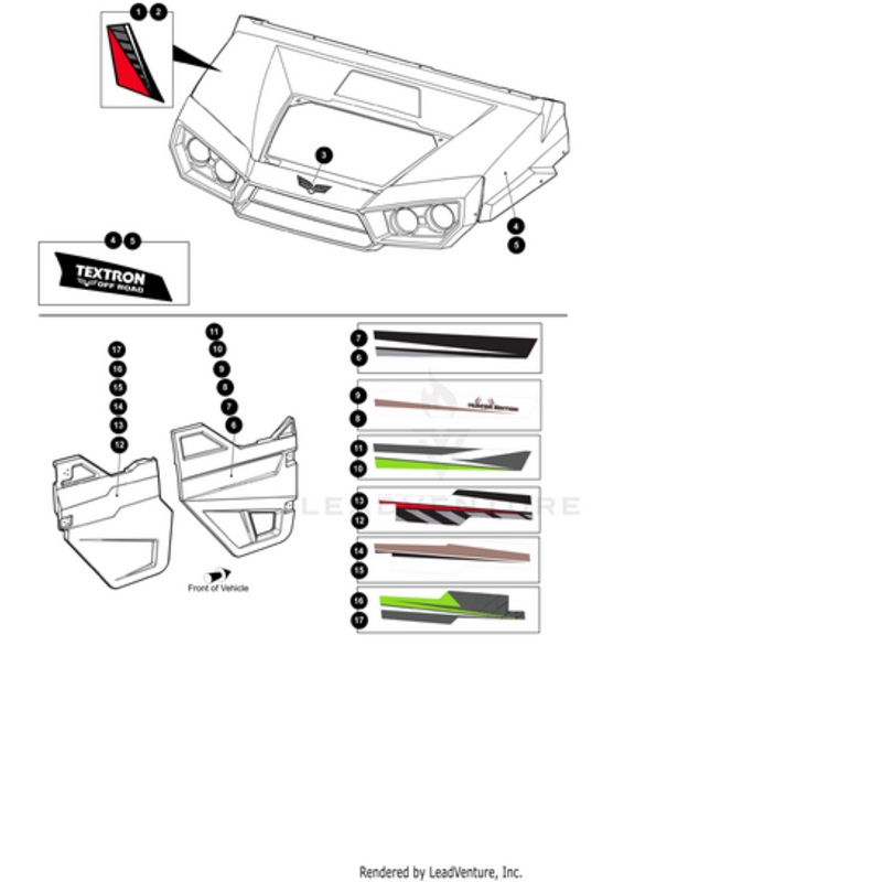 Hood Decal Top Side Left by Arctic Cat