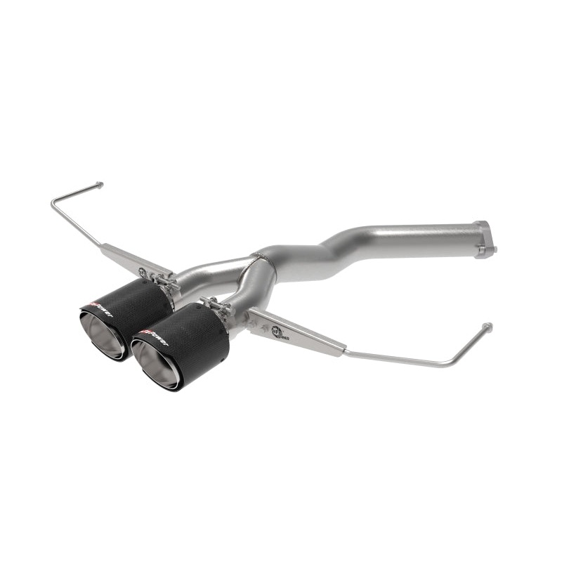 aFe Takeda 3in-2.5in 304 SS Axle-Back Exhaust w/ Carbon Tip 19-20 Hyundai Veloster I4-1.6L(t)