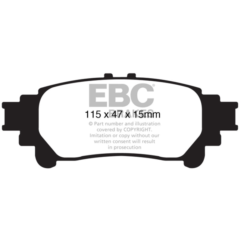 EBC 13+ Lexus GS350 3.5 RWD Yellowstuff Rear Brake Pads