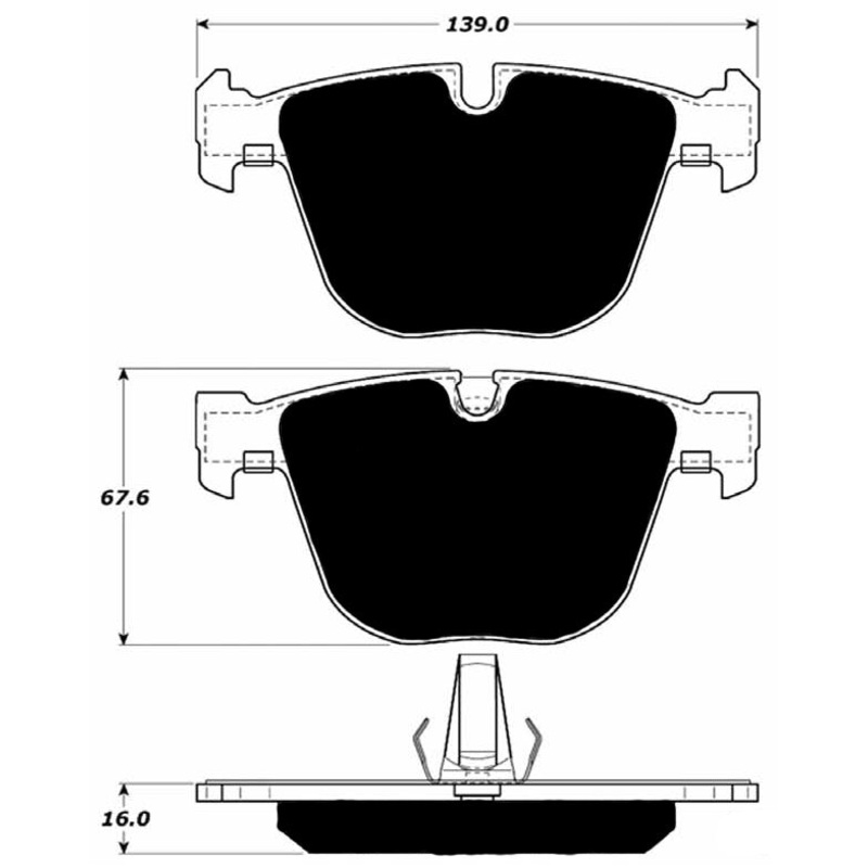 Porterfield Brake Pads for 2008 BMW 535i