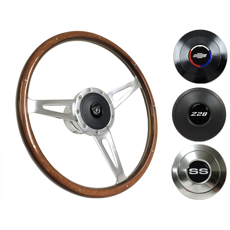 1967-68 Camaro Steering Wheel Kit | Deluxe Walnut Wood | ST3053