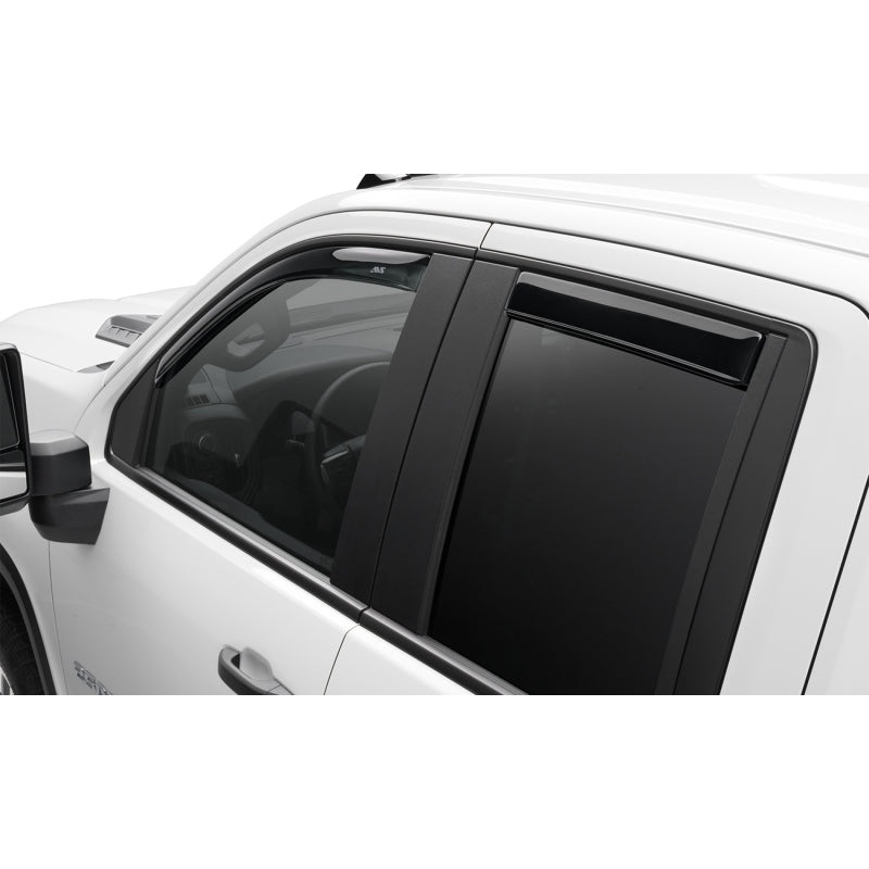AVS 22-23 Toyota Tundra CC/CrewMax In-Channel Ventvisor Front & Rear Window Deflectors 4pc – Smoke