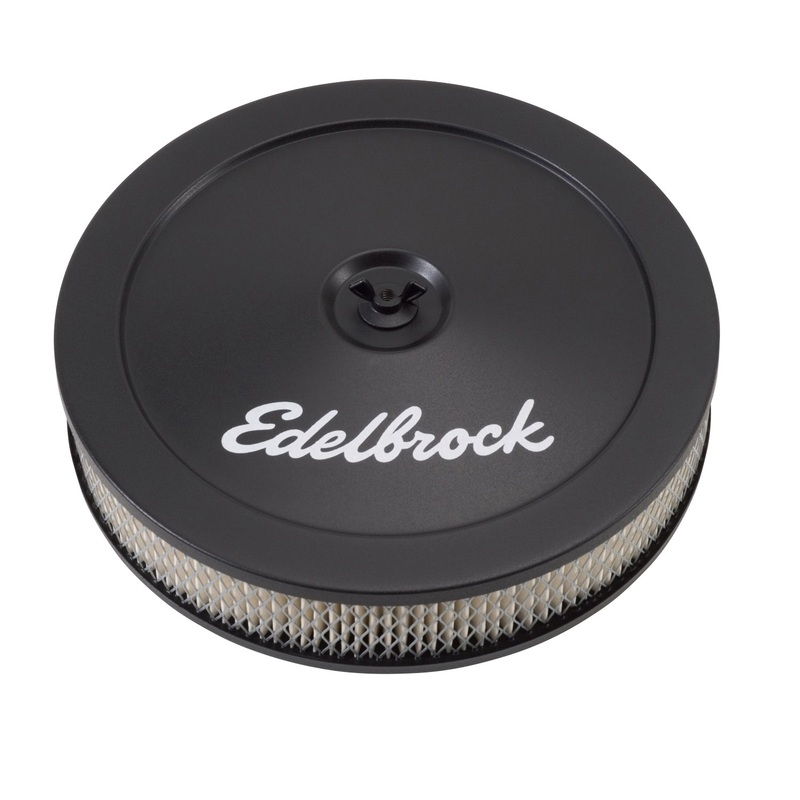 Edelbrock Pro-Flo Black 10″ Round Air Cleaner w/ 2″ Paper Element (1203)