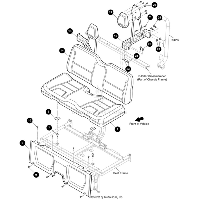 Seat Bottom Black-Assembly by Arctic Cat