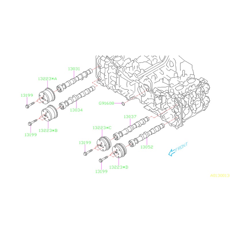 Subaru OEM Engine Timing Camshaft Sprocket Passenger Side Intake – 15-21 WRX