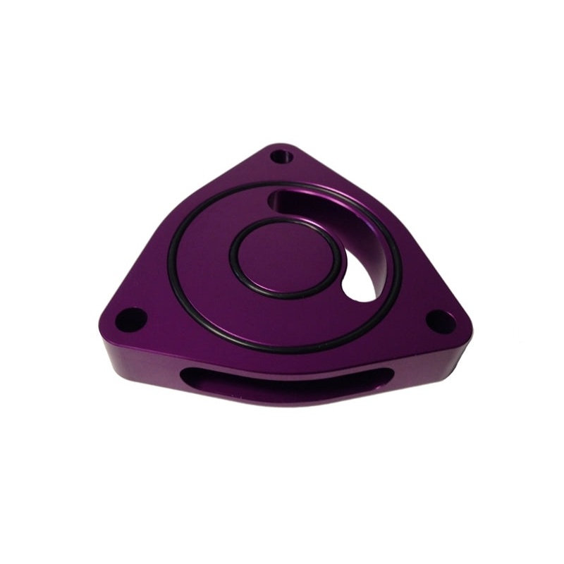 Torque Solution Blow Off BOV Sound Plate (Purple): Plymouth GT Cruiser 03-07