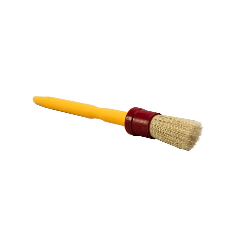 Chemical Guys The Best Detailing Brush-1in Boars Hair Round Soft Detailing Brush (ACCS91)