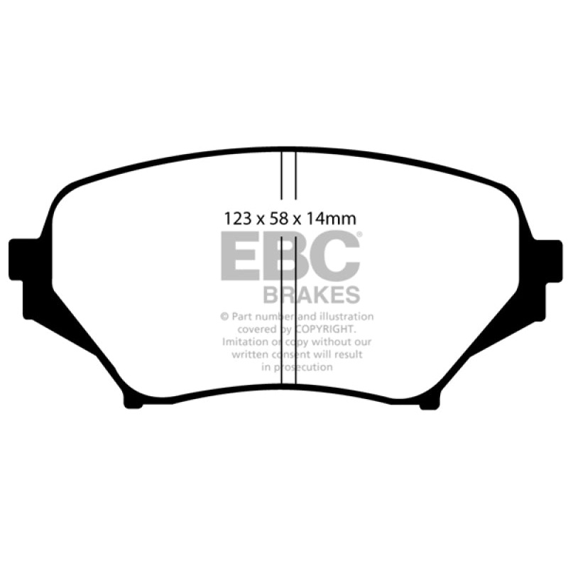 EBC 06-15 Mazda Miata MX5 2.0 Greenstuff Front Brake Pads