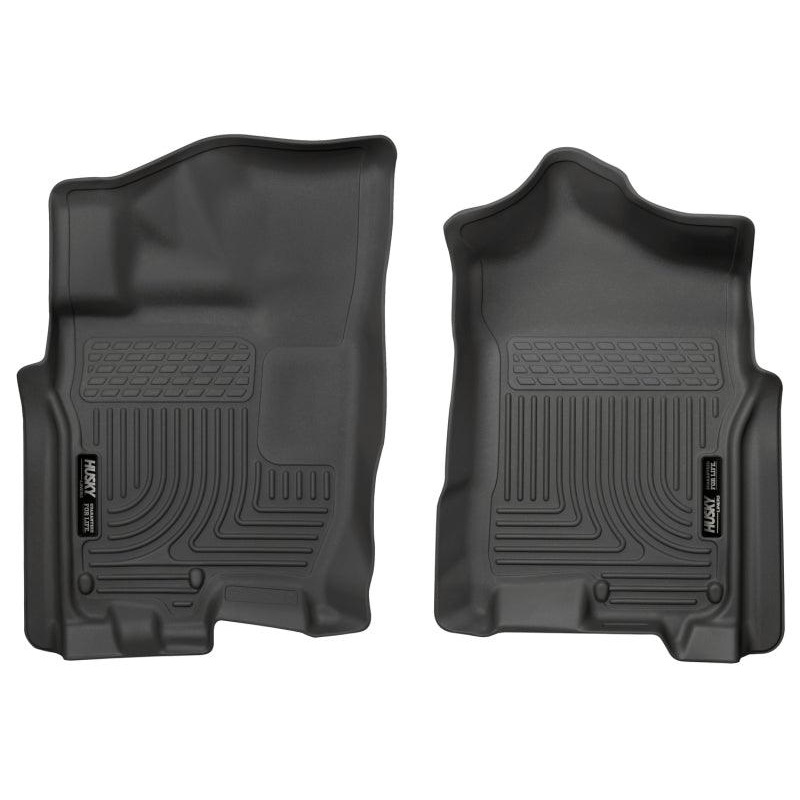 Husky Liners 2016 Nissan Titan XD Crew Cab WeatherBeater Front Row Black Floor Liners