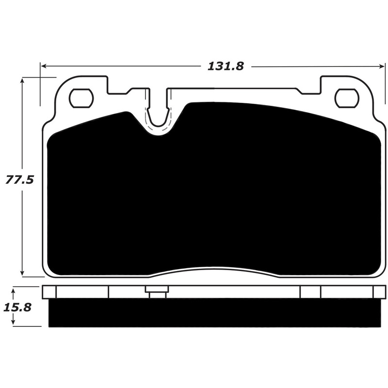 Porterfield Brake Pads for 2015 PORSCHE MACAN – Base