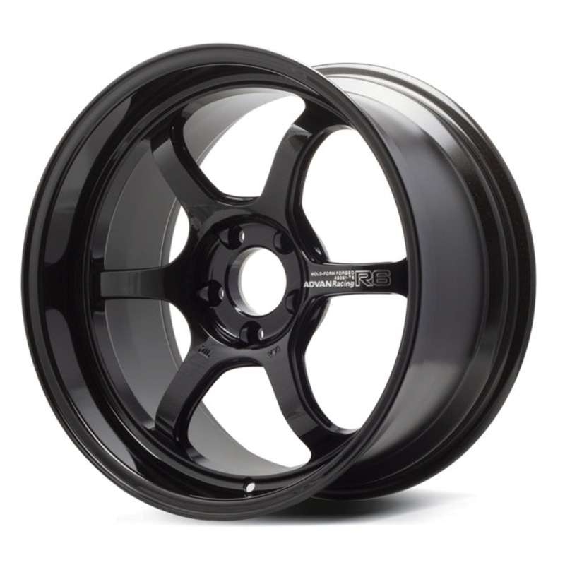 Advan Racing R6 Wheel – 18×8.5 +37 | 5×114.3 | Racing Titanium Black