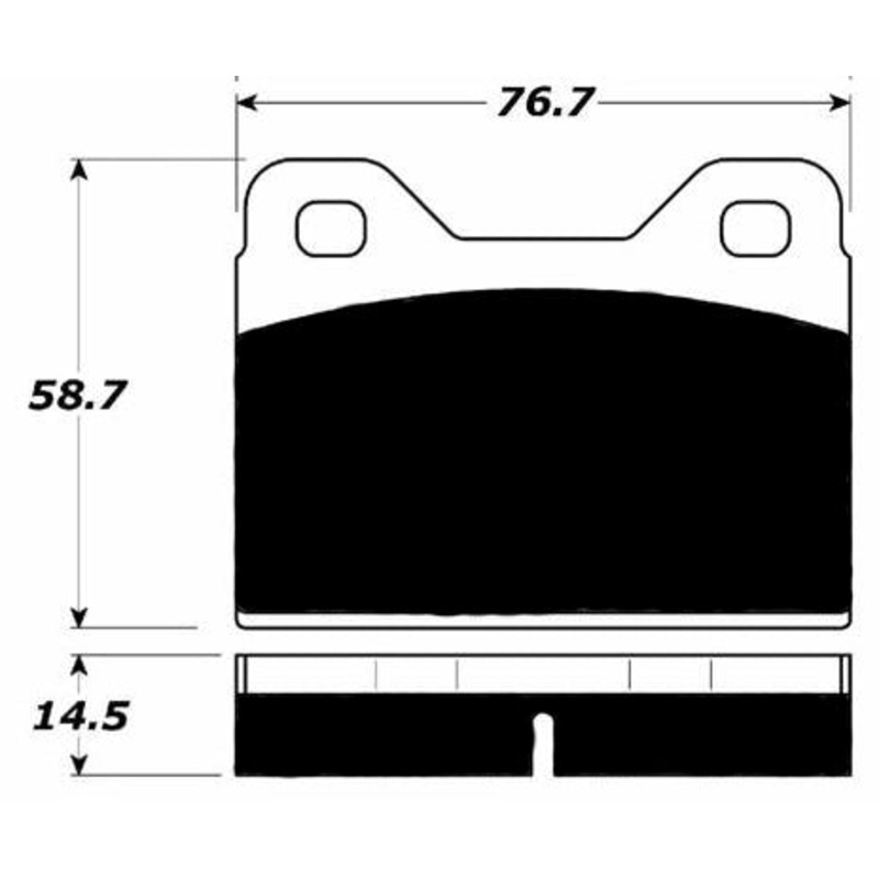 Porterfield Brake Pads for 1971 BMW 2000 CA