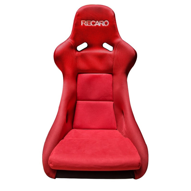 Recaro Pole Position Jersey Red w/ Red Suede