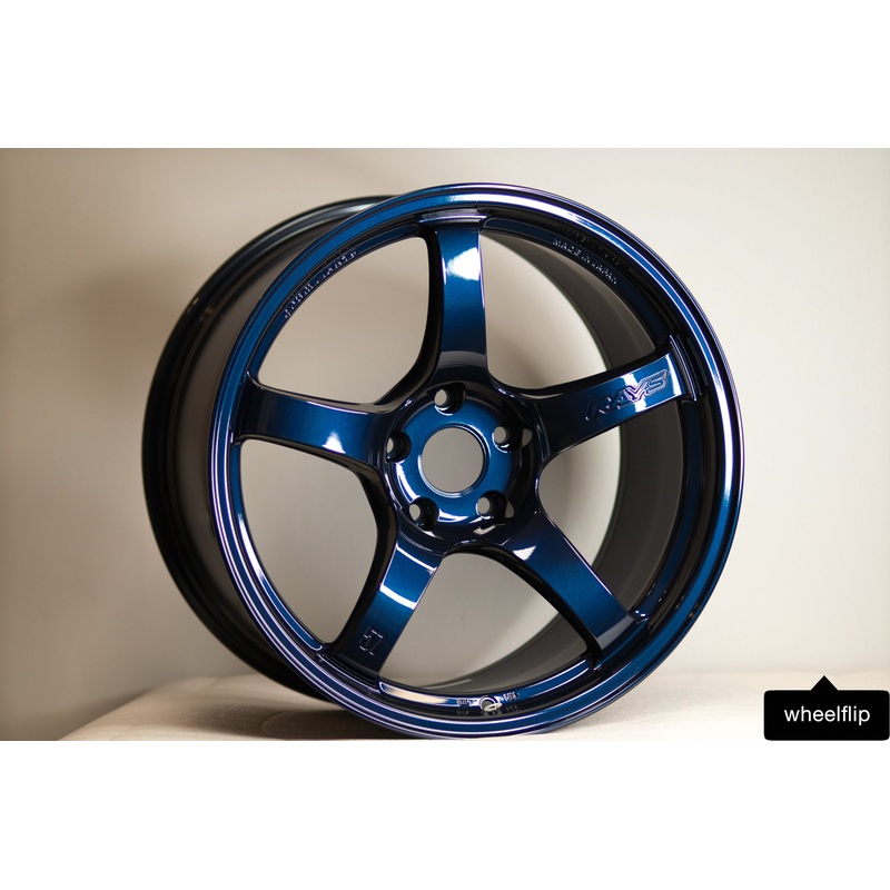 Gram Lights 57CR 18×10.5 +22 5×114.3 Eternal Blue Pearl (SET)