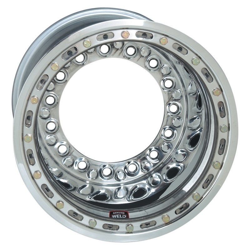 Weld Wide 5 XL Direct Mount 15×14 / 5×10.25 BP / 5in. BS Polished Assembly – Outer Beadlock