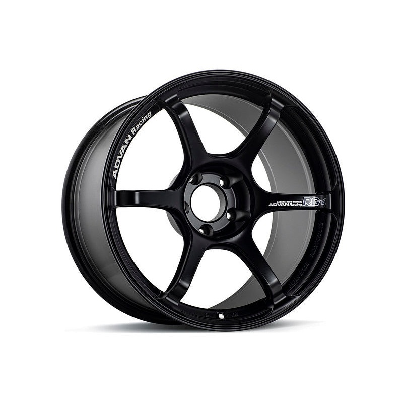 Advan RG-4 18×9.5 +35 5-114.3 Semi Gloss Black Wheel