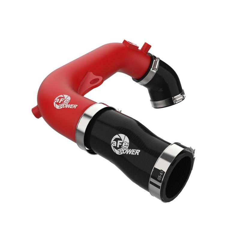 aFe 2024+ Jeep Wrangler JL L4-2.0L (t) BladeRunner 2-1/2in Aluminum Hot Charge Pipe – Red