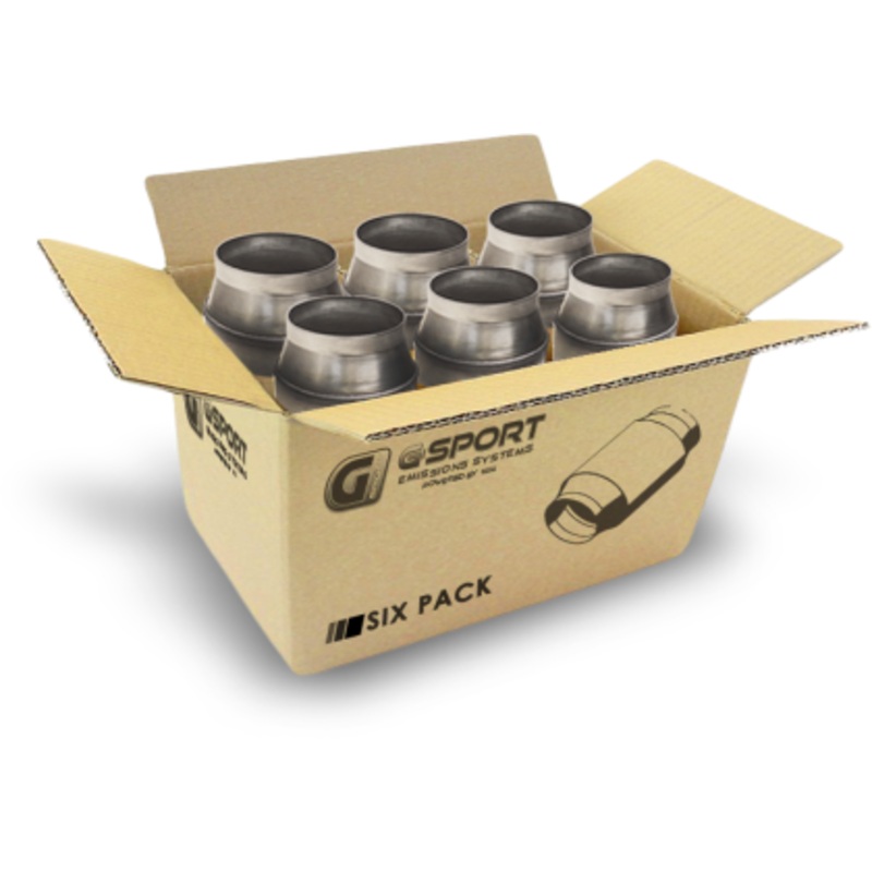 GESI G-Sport 6PK 300 CPSI EPA Compliant 2.5in Inlet/Outlet GEN1 High Output Cat Conv Assembly (650022)