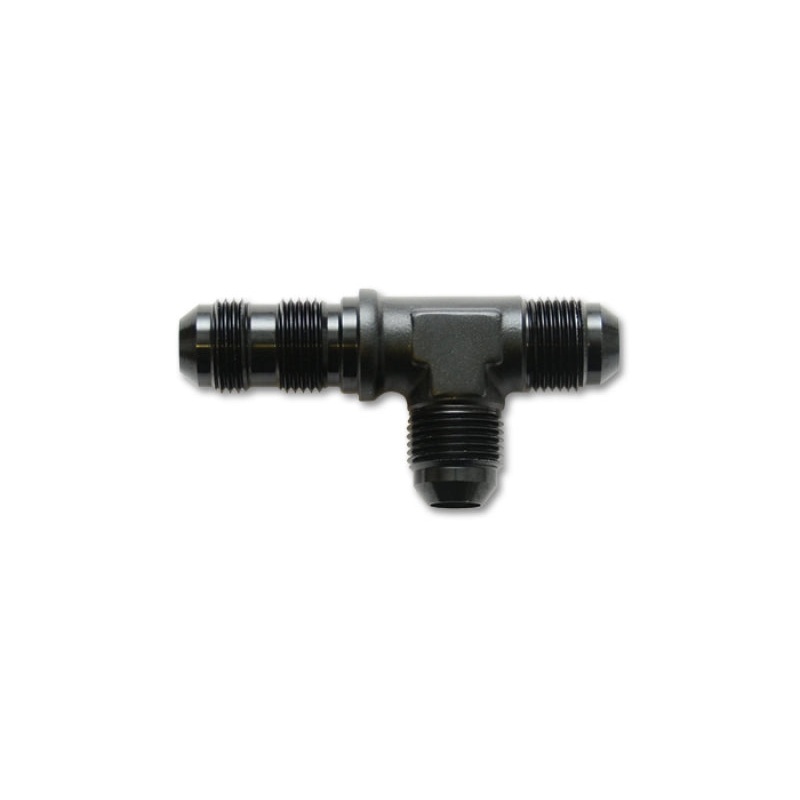 Vibrant -10AN Bulkhead Adapter Tee on Run Fittings – Anodized Black Only