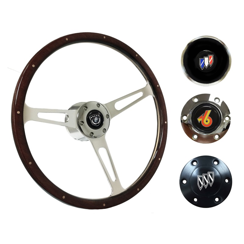1967-68 Buick Steering Wheel Kit | Deluxe Espresso Wood | ST3553A
