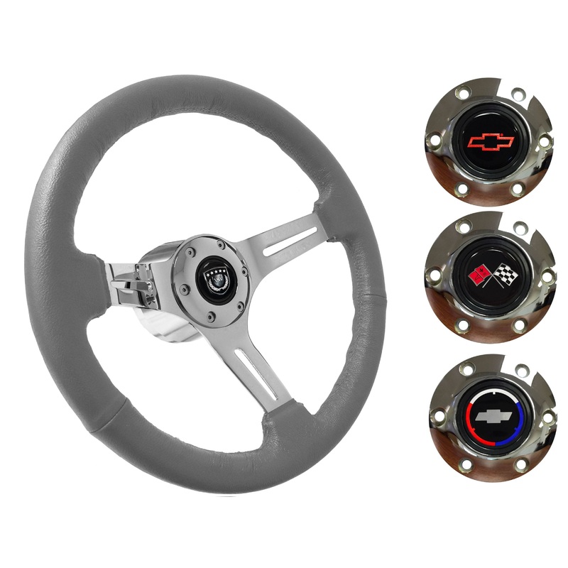 1967 Corvette Steering Wheel Kit | Grey Leather | ST3012GRY