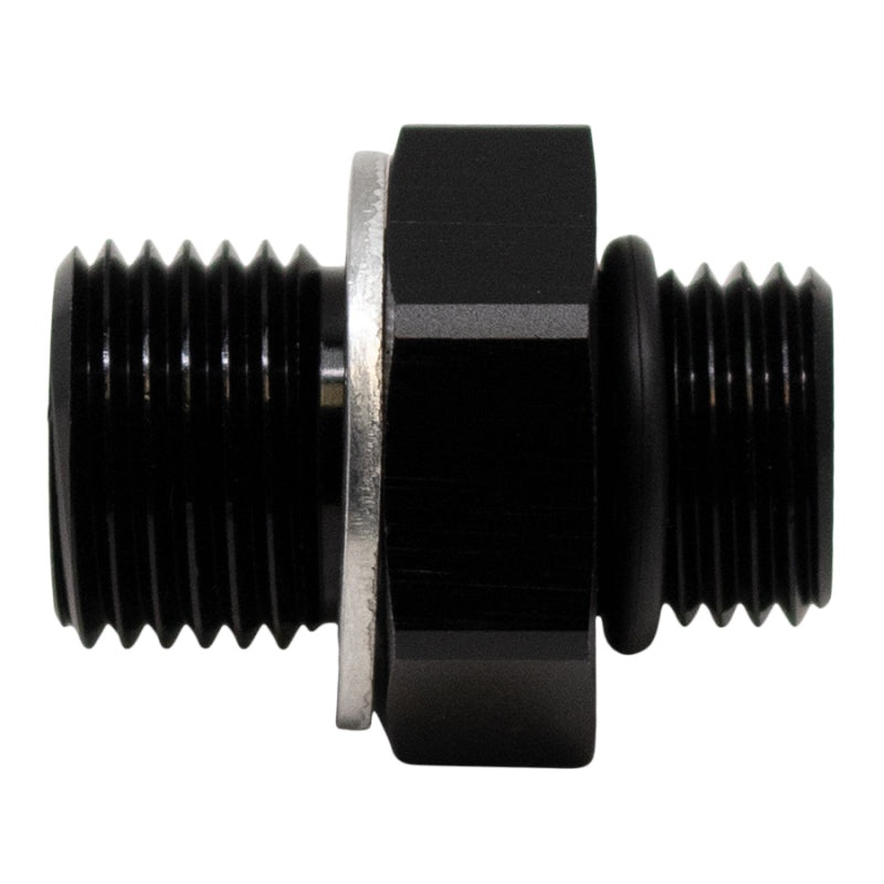 DeatschWerks 6AN ORB Male to M16 X 1.5 Metric Male (Incl O-Ring and Washer) – Anodized Matte Black