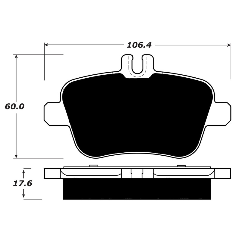 Porterfield Brake Pads for 2014 MERCEDES-BENZ CLA250 4MATIC