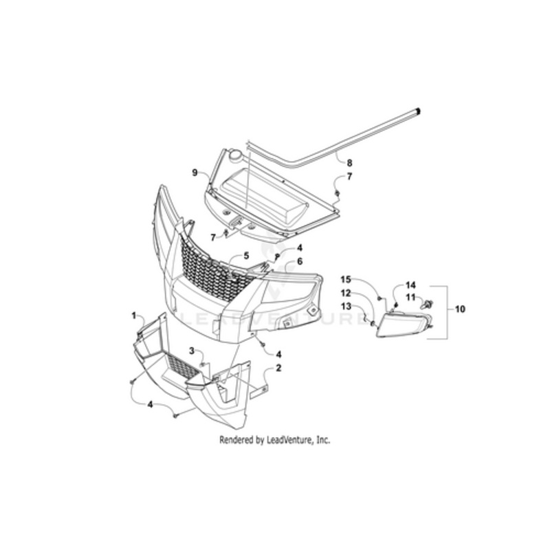 Upper Front Fascia by Arctic Cat
