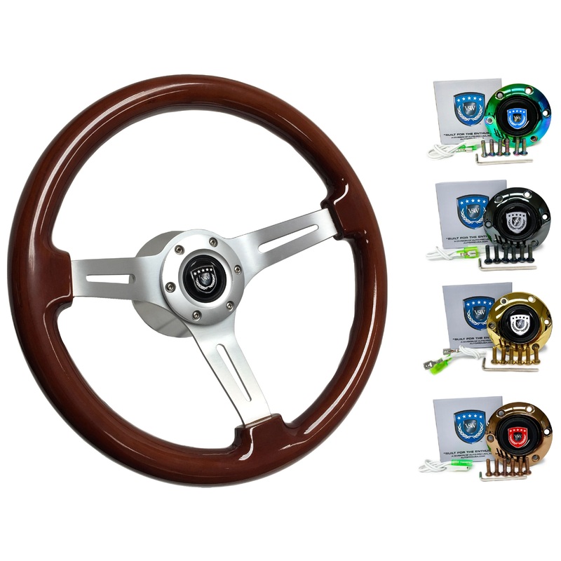 1997-03 Audi A8 Steering Wheel Kit | Mahogany Wood | ST3027S