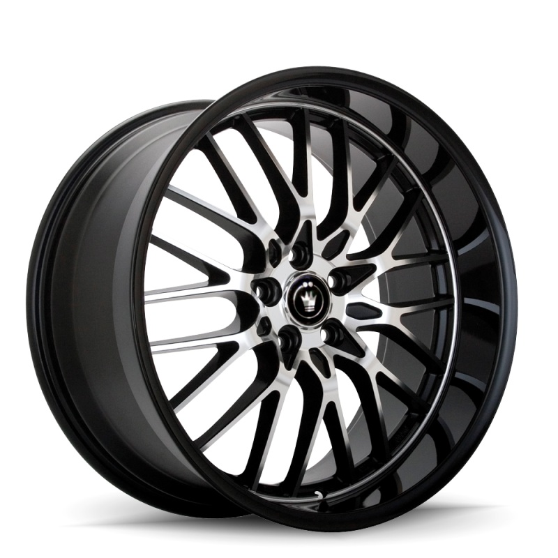 Konig Lace 18×8 5×114.3 ET35 Black/Machine Spoke
