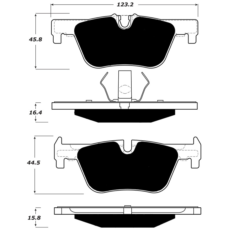 Porterfield Brake Pads for 2014 BMW 328i xDrive (E90/E91/E92)