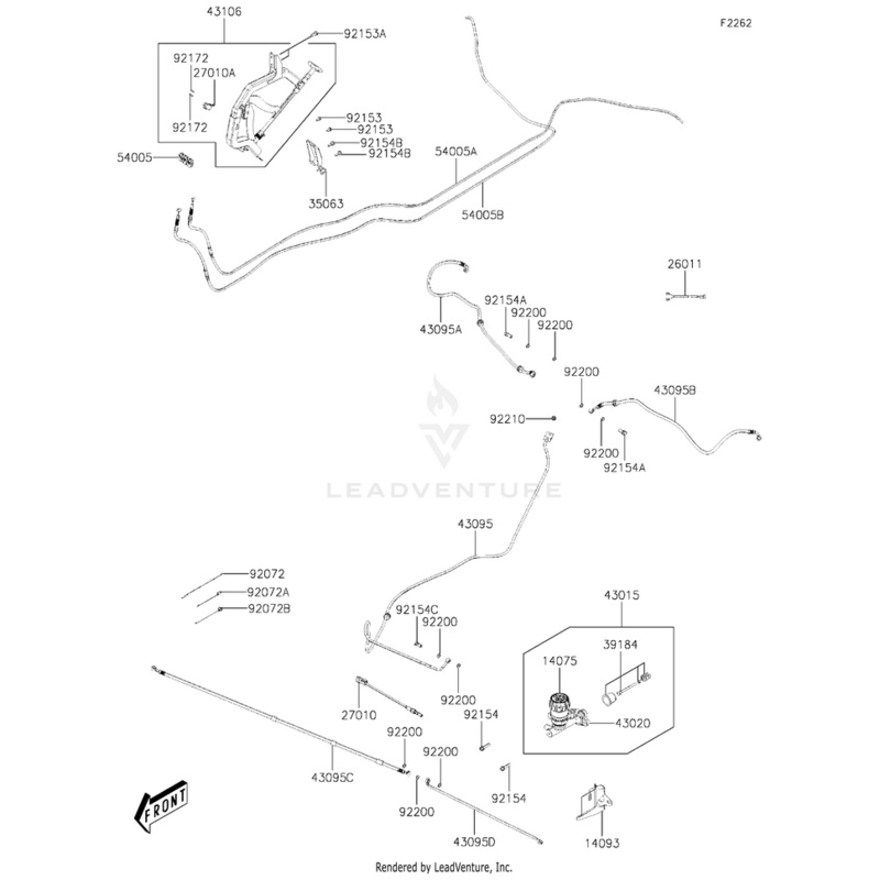Wire-Lead,Parking Sw by Kawasaki