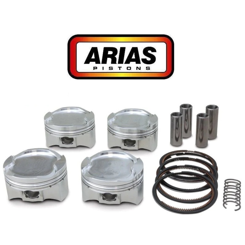Arias Pistons Mitsubishi 2.0 I64 EVO VIII Bore 3.386 CH 1.375 Stroke 3.4645 Rod 5.906 CR 8.8 Dish Head 47cc