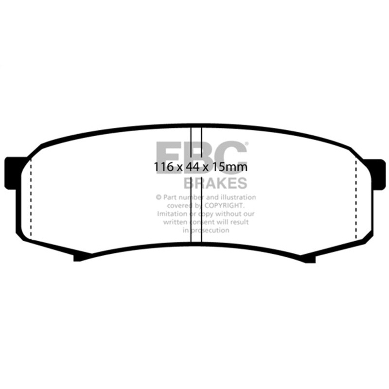 EBC 10+ Lexus GX460 4.6 Extra Duty Rear Brake Pads